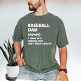 Baseball Dad Definition Men's Comfort Colors T-Shirt Moss Baseball Dad Definition Men's Comfort Colors T-Shirt Moss