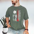 Baseball Dad Father And Son Baseball Love Men's Comfort Colors T-Shirt Moss Baseball Dad Father And Son Baseball Love Men's Comfort Colors T-Shirt Moss