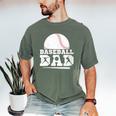 Baseball Dad Father Sport Fan Men's Comfort Colors T-Shirt Moss