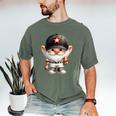 Baseball Dad Gnome For Baseball Lover With Winner Trophy Premium Tri-Blend Men's Comfort Colors T-Shirt Moss Baseball Dad Gnome For Baseball Lover With Winner Trophy Premium Tri-Blend Men's Comfort Colors T-Shirt Moss