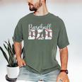 Baseball Dad Happy Fathers Day For Men Boys Baseball Lovers Men's Comfort Colors T-Shirt Moss