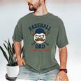 Baseball Dad Home Run Hero For Sports Dad Coach Men's Comfort Colors T-Shirt Moss