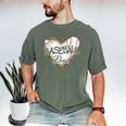 Baseball Dad Leopard Heart Baseball Lover Men's Comfort Colors T-Shirt Moss Baseball Dad Leopard Heart Baseball Lover Men's Comfort Colors T-Shirt Moss