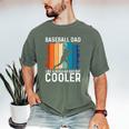 Baseball Dad Baseball Lover Father's Day Men's Comfort Colors T-Shirt Moss