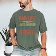 Baseball Dad Men Dad Life Just Another Day At The Ballpark Men's Comfort Colors T-Shirt Moss