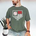 Baseball Dad Men USA American Flag Fathers Day 4th Of July Men's Comfort Colors T-Shirt Moss Baseball Dad Men USA American Flag Fathers Day 4th Of July Men's Comfort Colors T-Shirt Moss