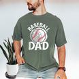 Baseball Dad Baseball Player Men Men's Comfort Colors T-Shirt Moss Baseball Dad Baseball Player Men Men's Comfort Colors T-Shirt Moss