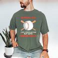 Baseball Dad Like a Regular Dad But With Bigger Balls Premium Men's Comfort Colors T-Shirt Moss Baseball Dad Like a Regular Dad But With Bigger Balls Premium Men's Comfort Colors T-Shirt Moss