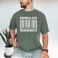 Baseball Dad Scan For Payment Barcode Father Men's Comfort Colors T-Shirt Moss Baseball Dad Scan For Payment Barcode Father Men's Comfort Colors T-Shirt Moss