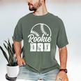 Baseball Dad Softball Game Rookie Dad Baseball Men's Comfort Colors T-Shirt Moss