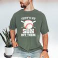 Baseball Dad Softball Game Son Out There Fathersday Baseball Men's Comfort Colors T-Shirt Moss Baseball Dad Softball Game Son Out There Fathersday Baseball Men's Comfort Colors T-Shirt Moss