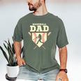 Baseball Dad Sport Fan Father Premium Men's Comfort Colors T-Shirt Moss
