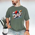 Baseball Dad Sports Fan Father Dada Men Baseball Fathers Day Men's Comfort Colors T-Shirt Moss