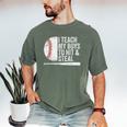 Baseball Dads Baseball Dad I Teach My Boys To Hit And Steal Men's Comfort Colors T-Shirt Moss Baseball Dads Baseball Dad I Teach My Boys To Hit And Steal Men's Comfort Colors T-Shirt Moss