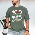 Baseball Dinosaur 100 Days Of School Kids Theme Men's Comfort Colors T-Shirt Moss