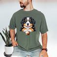 Baseball Dog Men & Women Men's Comfort Colors T-Shirt Moss