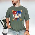 Baseball Drip American Flag Home Plate 4th Of July Patriotic Men's Comfort Colors T-Shirt Moss Baseball Drip American Flag Home Plate 4th Of July Patriotic Men's Comfort Colors T-Shirt Moss