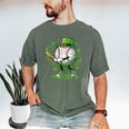 Baseball Drip For Boys Ice Cream Drip Youth St Patricks Day Men's Comfort Colors T-Shirt Moss