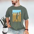 Baseball Drip Dripping Ice Cream Sport Player American Flag Men's Comfort Colors T-Shirt Moss Baseball Drip Dripping Ice Cream Sport Player American Flag Men's Comfort Colors T-Shirt Moss