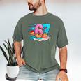Baseball Drip Ice Cream 67 Graffiti Splash Melt Men's Comfort Colors T-Shirt Moss Baseball Drip Ice Cream 67 Graffiti Splash Melt Men's Comfort Colors T-Shirt Moss