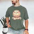 Baseball Drip Ice Cream Melting Illustration Men's Comfort Colors T-Shirt Moss Baseball Drip Ice Cream Melting Illustration Men's Comfort Colors T-Shirt Moss