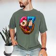 Baseball Drip Ice Cream Number 67 Player Or 67th Birthday Men's Comfort Colors T-Shirt Moss Baseball Drip Ice Cream Number 67 Player Or 67th Birthday Men's Comfort Colors T-Shirt Moss