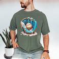 Baseball Drip Ice Cream Sprinkless Glove Boy Kid Men's Comfort Colors T-Shirt Moss