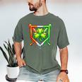 Baseball Drip Ice Cream St Patricks Day Shamrock Lucky Men's Comfort Colors T-Shirt Moss Baseball Drip Ice Cream St Patricks Day Shamrock Lucky Men's Comfort Colors T-Shirt Moss