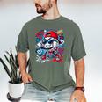 Baseball Drip Icecream Heart Valentine Day Boys Kids Red Men's Comfort Colors T-Shirt Moss Baseball Drip Icecream Heart Valentine Day Boys Kids Red Men's Comfort Colors T-Shirt Moss