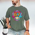 Baseball Drip Jersey Number 67 For Players & 67th Birthday Premium Tri-Blend Men's Comfort Colors T-Shirt Moss Baseball Drip Jersey Number 67 For Players & 67th Birthday Premium Tri-Blend Men's Comfort Colors T-Shirt Moss