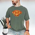 Baseball Dripping Waffle Field Men's Comfort Colors T-Shirt Moss