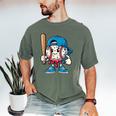 Baseball Drippy Style Apparel For Boys Youth Cool Baseball Men's Comfort Colors T-Shirt Moss