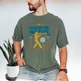 Baseball Is My Favorite Season Player Coach Fan Game Day Men's Comfort Colors T-Shirt Moss