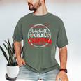 Baseball Great Grandma Of A Baseball Player Great Grandma Men's Comfort Colors T-Shirt Moss
