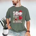 Baseball Happy 100 Days Of School Boy Girl Kid Teacher Men's Comfort Colors T-Shirt Moss