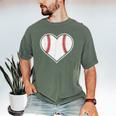 Baseball Heart Love Sport Valentines Day Men Women Boys Kids Men's Comfort Colors T-Shirt Moss Baseball Heart Love Sport Valentines Day Men Women Boys Kids Men's Comfort Colors T-Shirt Moss