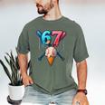 Baseball Ice Cream Drip 67 Six Seven Gen Alpha Slang Meme Men's Comfort Colors T-Shirt Moss Baseball Ice Cream Drip 67 Six Seven Gen Alpha Slang Meme Men's Comfort Colors T-Shirt Moss