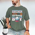Baseball Ice Cream Drip Bonus Mom Of The Birthday Boy Men's Comfort Colors T-Shirt Moss Baseball Ice Cream Drip Bonus Mom Of The Birthday Boy Men's Comfort Colors T-Shirt Moss