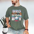 Baseball Ice Cream Drip Bro Of The Birthday Boy Men's Comfort Colors T-Shirt Moss Baseball Ice Cream Drip Bro Of The Birthday Boy Men's Comfort Colors T-Shirt Moss