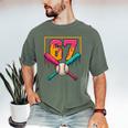 Baseball Ice Cream Drip Number 67 Player 67th Birthday Premium Tri-Blend Men's Comfort Colors T-Shirt Moss Baseball Ice Cream Drip Number 67 Player 67th Birthday Premium Tri-Blend Men's Comfort Colors T-Shirt Moss