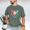 Baseball Ice Cream Drip Number 67 Player 67 Respect The Drip Men's Comfort Colors T-Shirt Moss