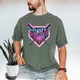 Baseball Ice Cream Drip Pitcher Filthy Men's Comfort Colors T-Shirt Moss Baseball Ice Cream Drip Pitcher Filthy Men's Comfort Colors T-Shirt Moss
