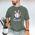 Baseball Ice Cream Drip Youth Boys Cute Easter Sports Men's Comfort Colors T-Shirt Moss
