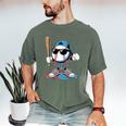 Baseball Lifestyle Apparel Youth Baseball Ice Cream Drip Men's Comfort Colors T-Shirt Moss Baseball Lifestyle Apparel Youth Baseball Ice Cream Drip Men's Comfort Colors T-Shirt Moss
