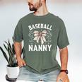 Baseball Nanny Baseball Coquette Bow Men's Comfort Colors T-Shirt Moss