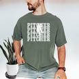 Baseball Pitcher Player Team Sport Lover Family Friends Fans Men's Comfort Colors T-Shirt Moss Baseball Pitcher Player Team Sport Lover Family Friends Fans Men's Comfort Colors T-Shirt Moss