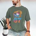 Baseball Player 67 Number 67th Sports Ice Cream Drip Men's Comfort Colors T-Shirt Moss