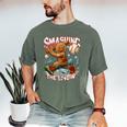 Baseball Player Christmas Gingerbread Smashing Through Snow Men's Comfort Colors T-Shirt Moss Baseball Player Christmas Gingerbread Smashing Through Snow Men's Comfort Colors T-Shirt Moss