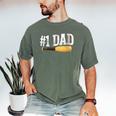 Baseball Player Dad Papa Number One Baseball Dad Fathers Day Men's Comfort Colors T-Shirt Moss Baseball Player Dad Papa Number One Baseball Dad Fathers Day Men's Comfort Colors T-Shirt Moss