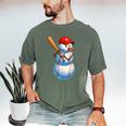Baseball Snowman Merry Christmas Xmas Pajamas Men Women Kids Men's Comfort Colors T-Shirt Moss Baseball Snowman Merry Christmas Xmas Pajamas Men Women Kids Men's Comfort Colors T-Shirt Moss